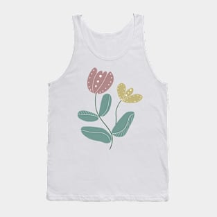 Naive cute flower branch Tank Top